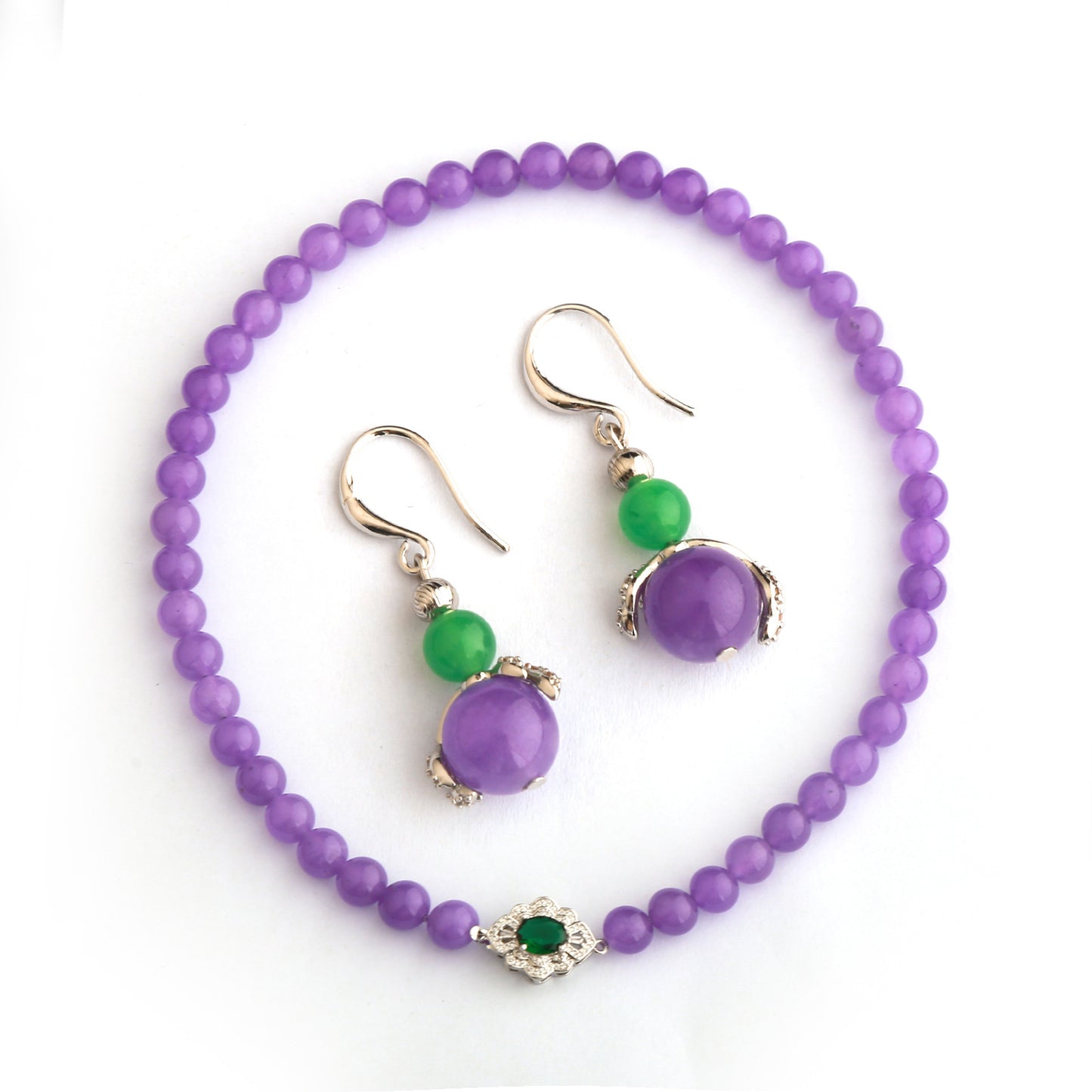 Vintage Bohemian Natural Stone Women's Long Necklace Beach Fashion Set